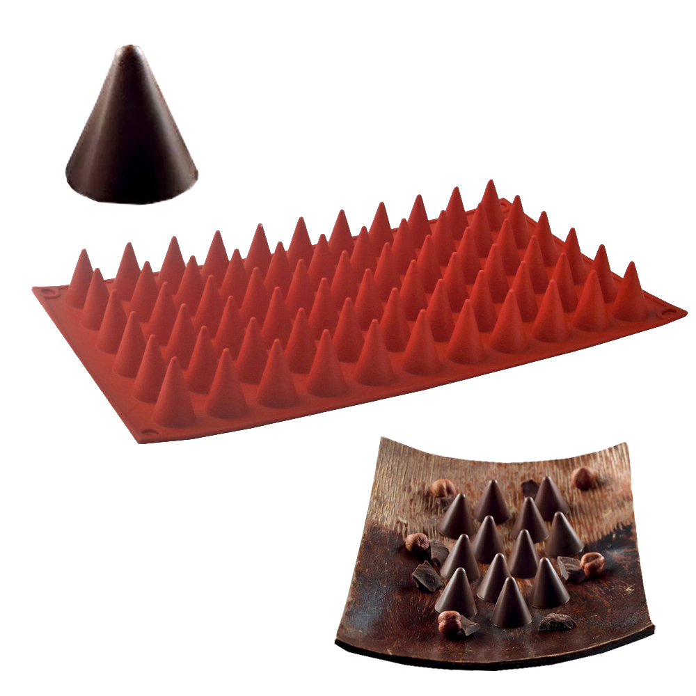 Kitchen Accessories For Baking - 66-Cells Cone Chocolate Baking Mold Food