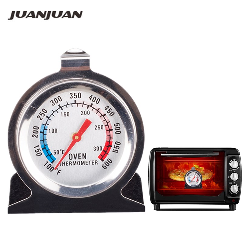 Oven Thermometer Analog - Stainless Steel Food Meat Temperature Stand