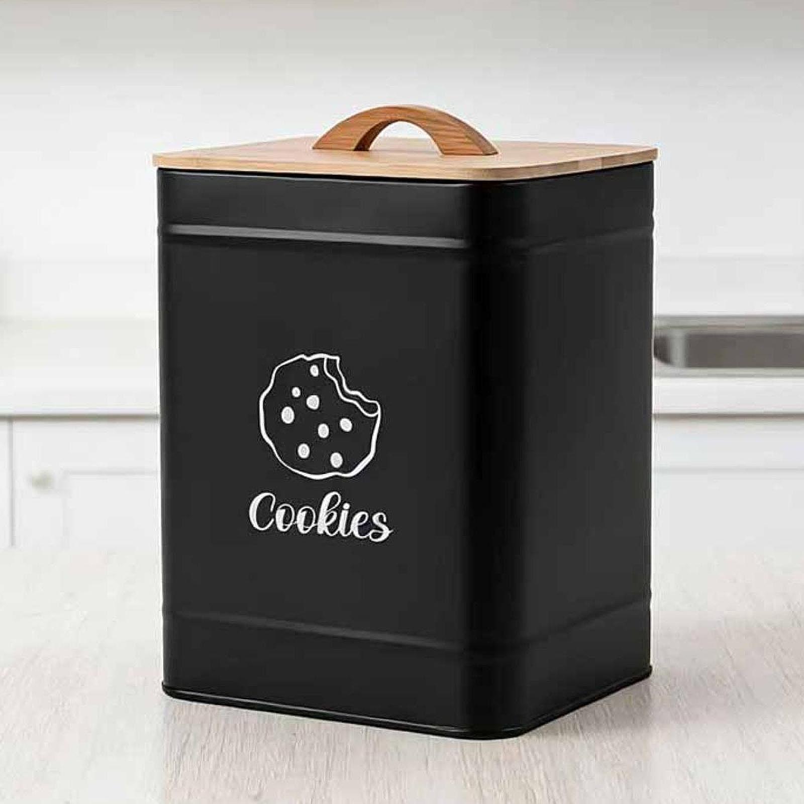 Kitchen Baking Pantry - Cookie Jar Storage Tin Kitchen Counter
