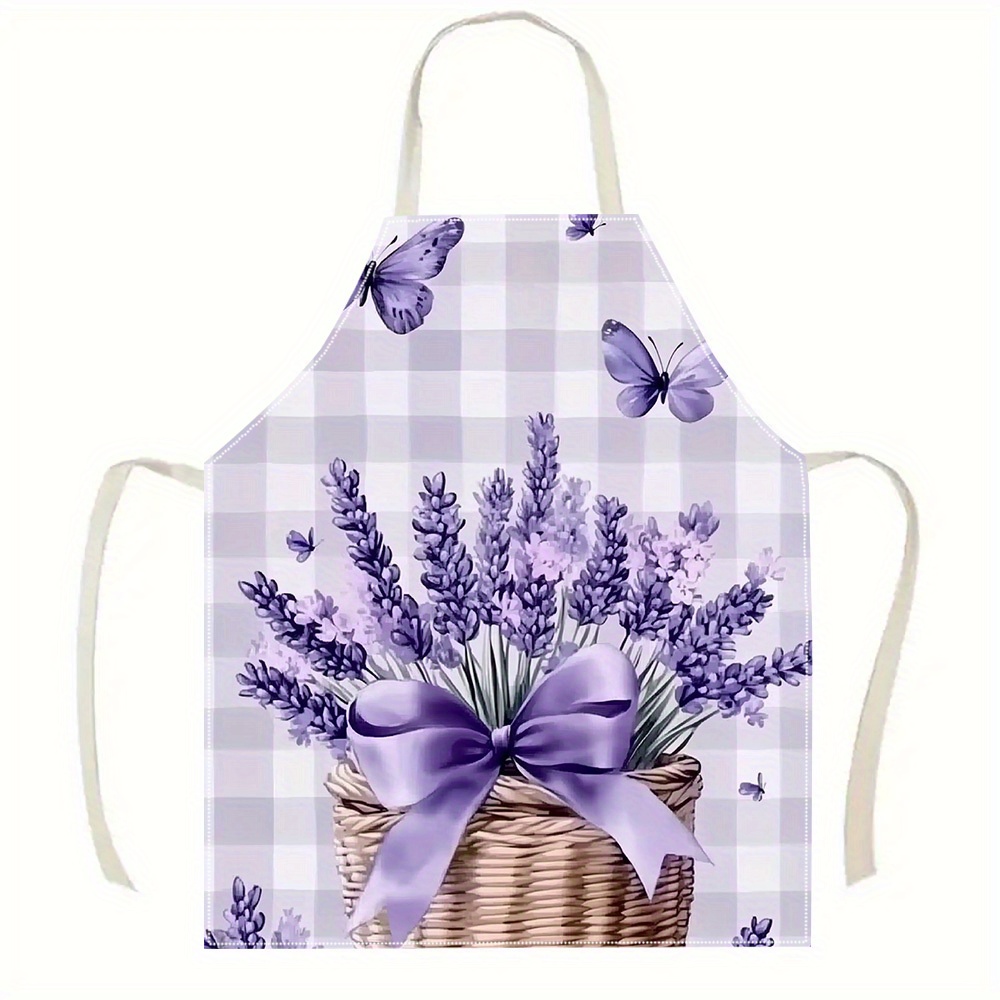 Kitchen Baking Gift Basket - 1pc French Country Lavender Basket Print
