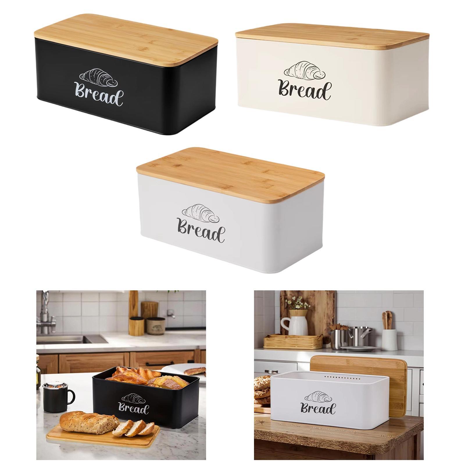 Kitchen Baking Pantry - Bread Box for Kitchen Countertop Sturdy