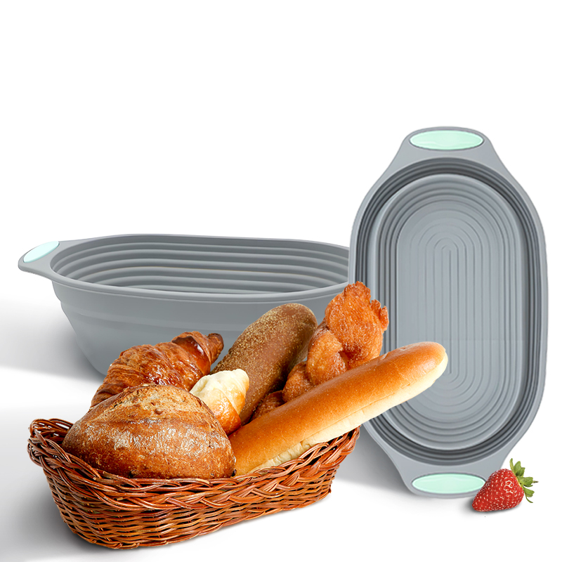 Kitchen Accessories For Baking - 1PC Silicone Foldable Banneton Bread Proofing