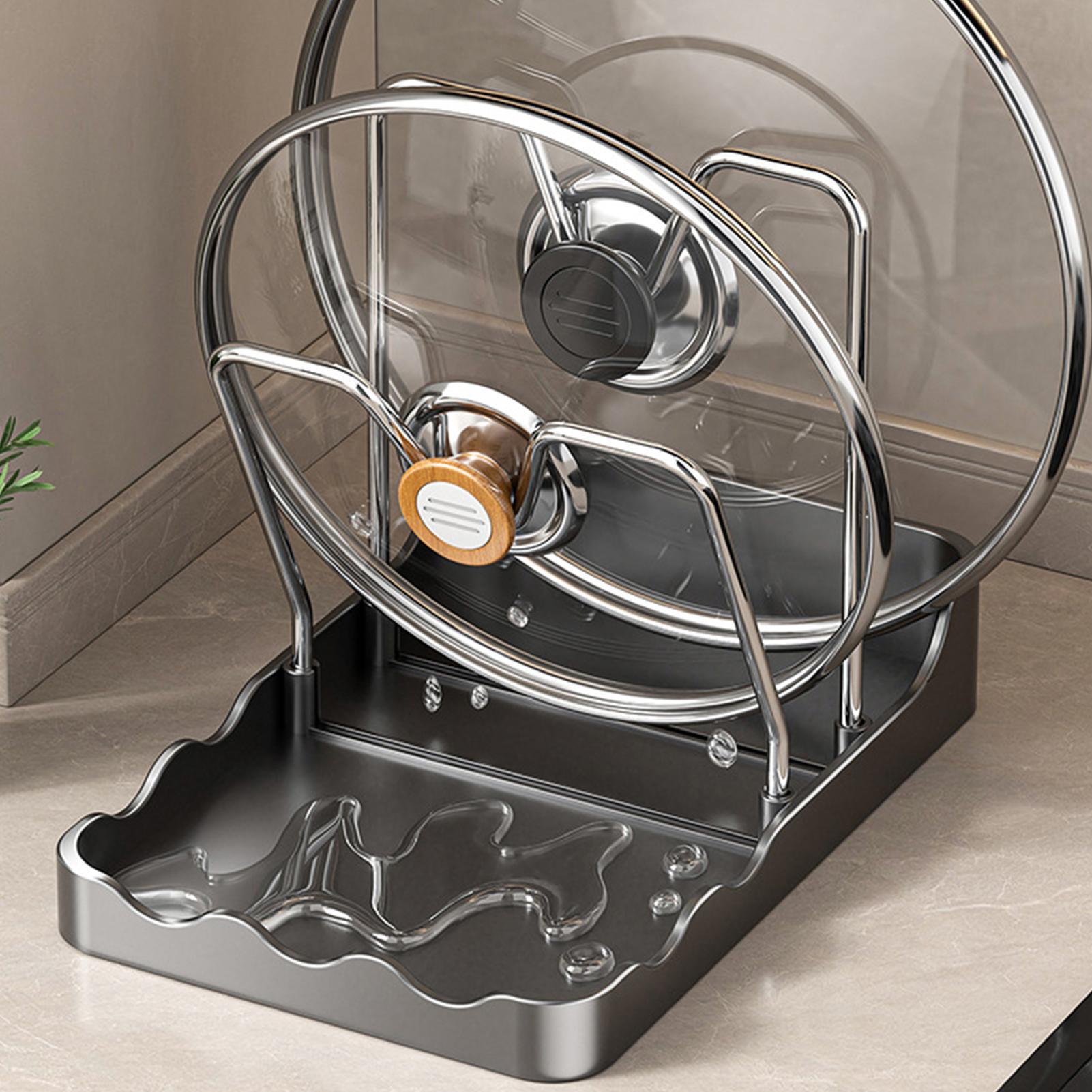 Kitchen Baking Pantry - Pan Lid Organizer Vertical Spoon Drying
