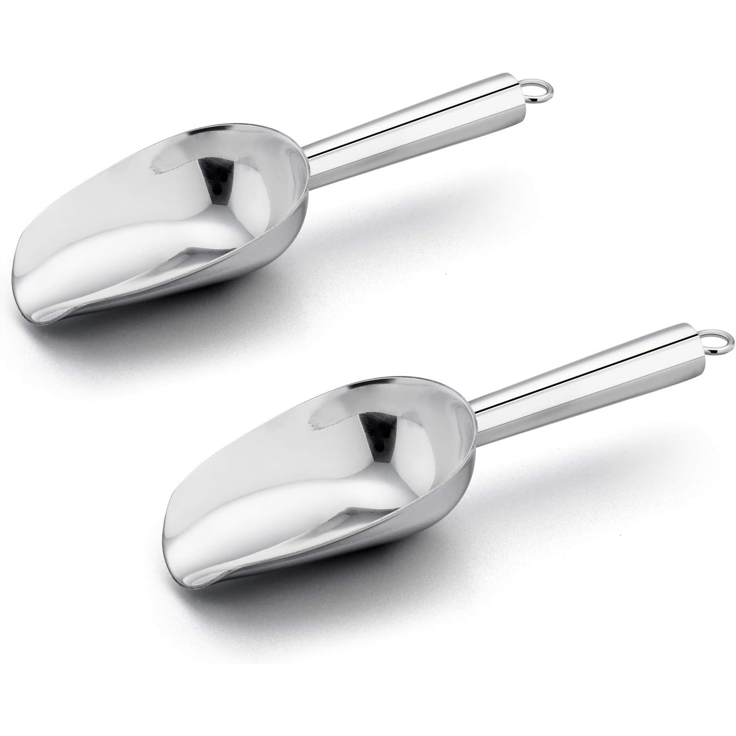 Kitchen Baking Pantry - Stainless Steel Ice Scoop Set of