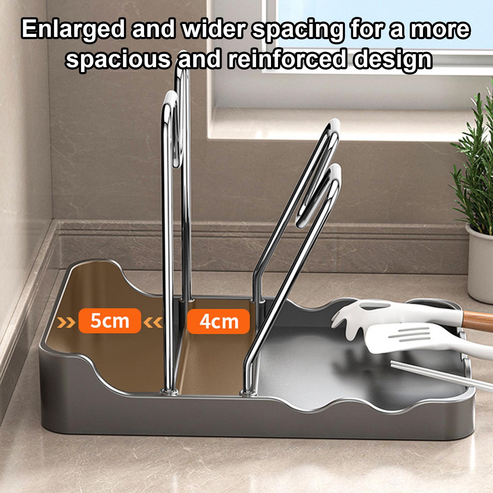 Pot Lid Holder Vertical Spoon  - đánh giá và giá Kitchen Baking Pantry