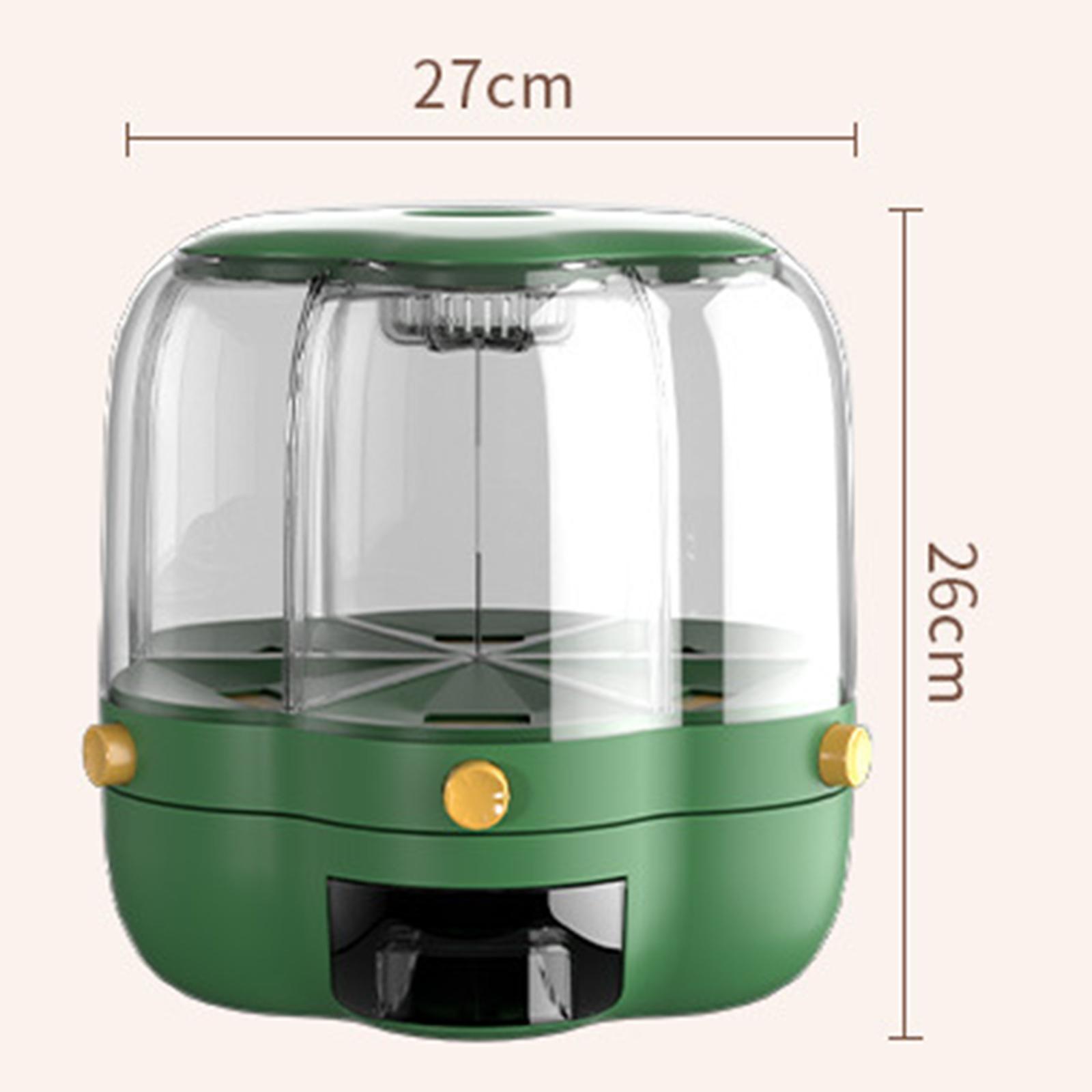 Rotating Cereal Dispenser Rice - đánh giá và giá Kitchen Baking Pantry