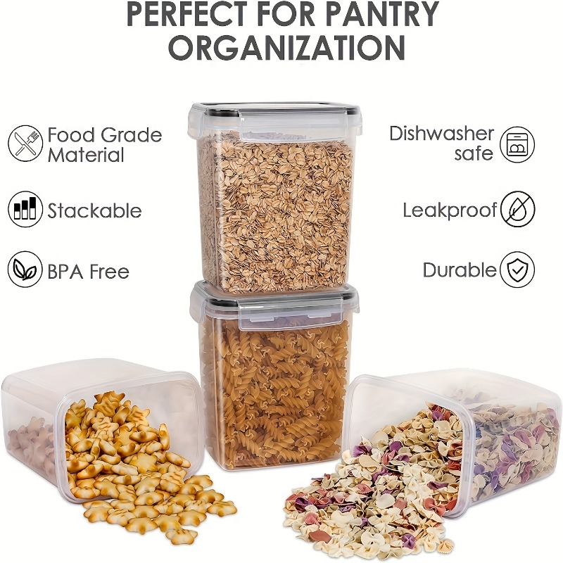 6Pcs Airtight Food Storage Con - đánh giá và giá Kitchen Baking Pantry