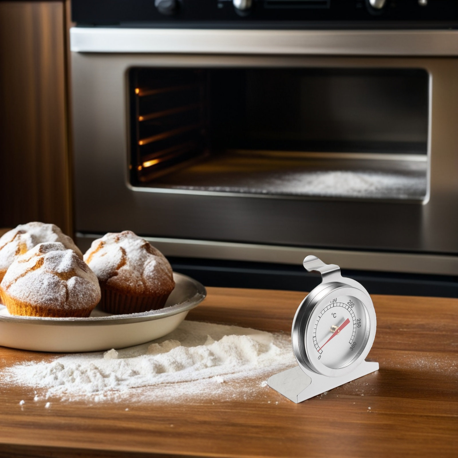 Stainless Steel Oven Thermomet - đánh giá và giá Oven Thermometer Analog