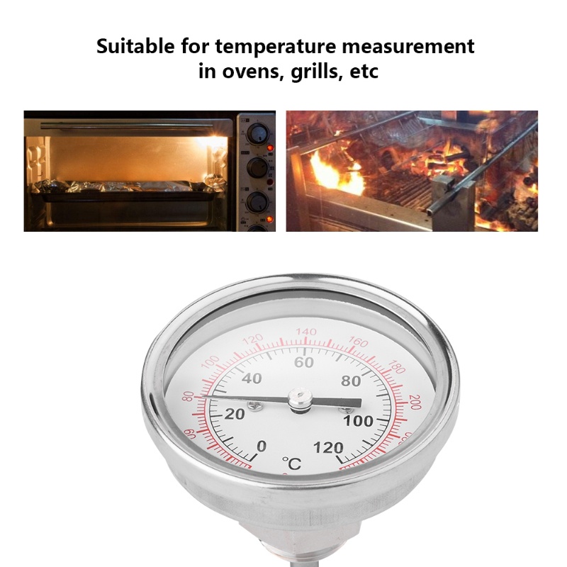 62mm 120℃ High Temperature Bim - đánh giá và giá Oven Thermometer Analog