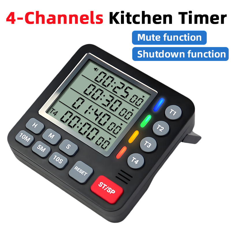 Digital Kitchen Timer 4-Channe - đánh giá và giá Kitchen Baking Timer