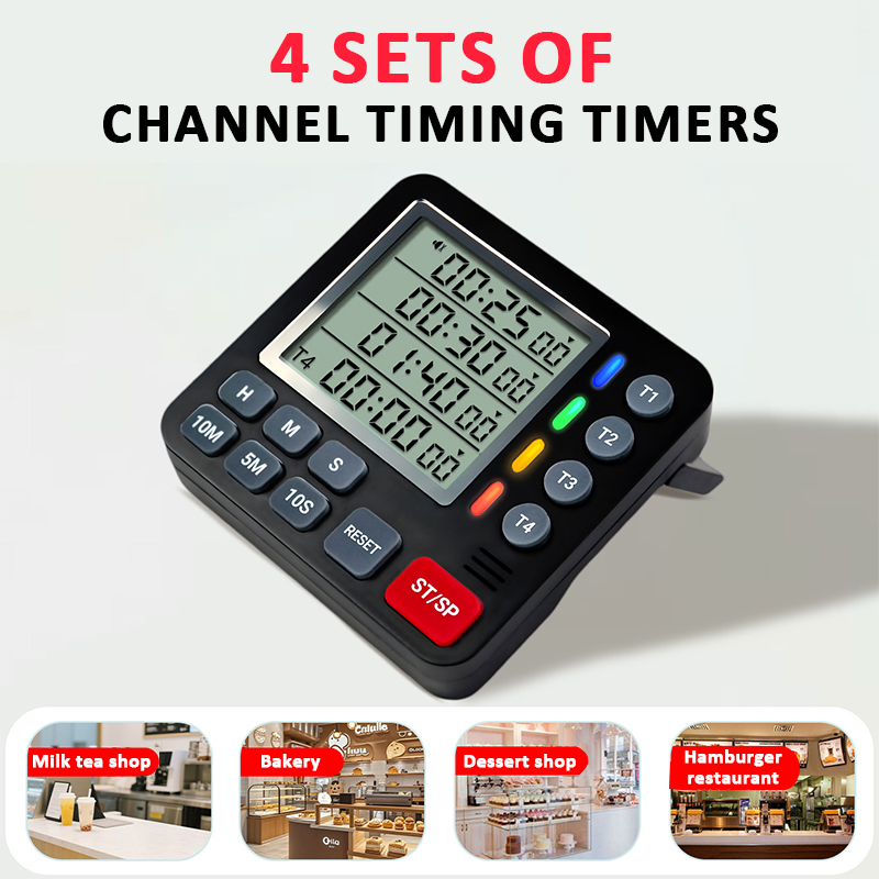 Digital Kitchen Timer 4-Channe - đánh giá và giá Kitchen Baking Timer