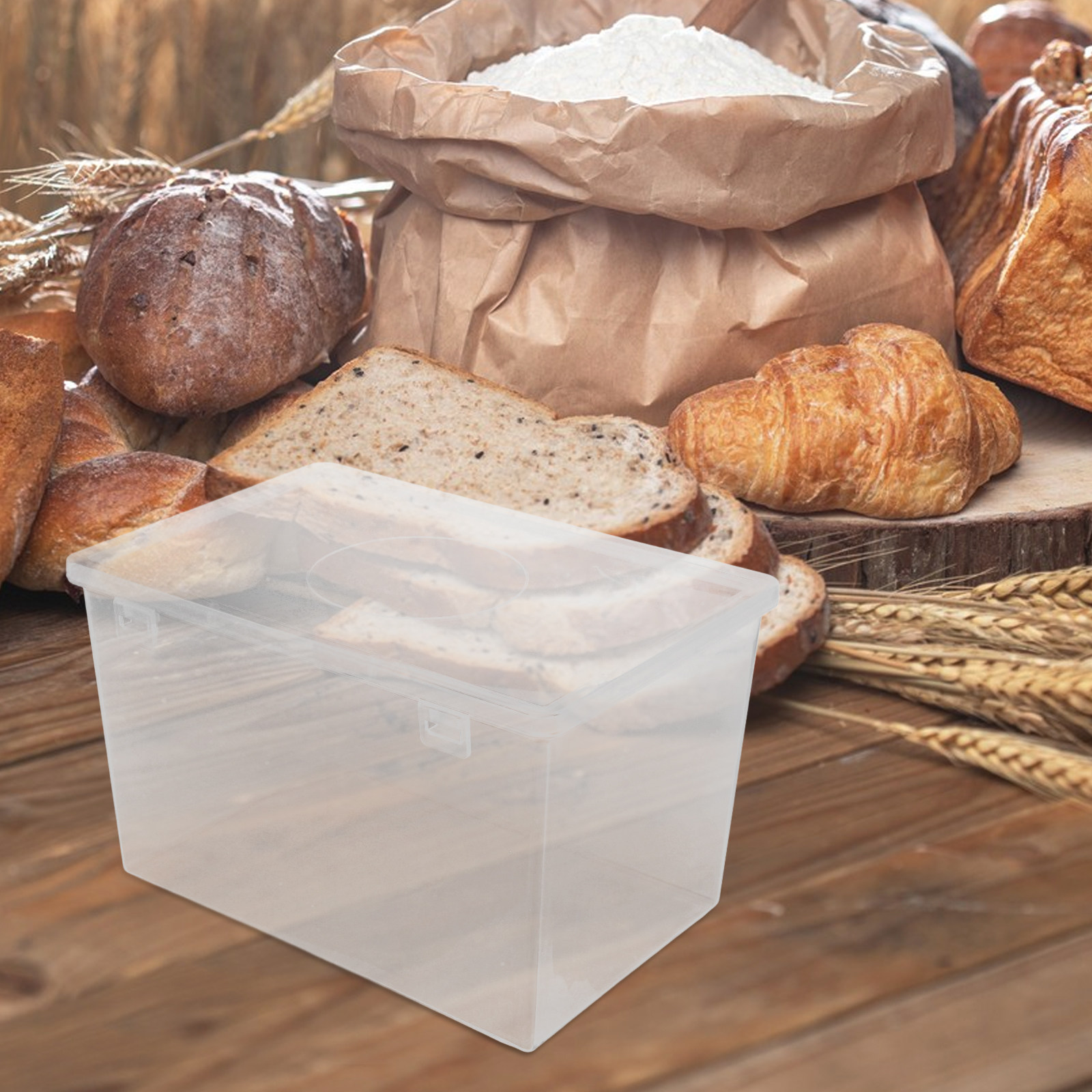 Clear Airtight Bread Box for K - đánh giá và giá Kitchen Baking Pantry