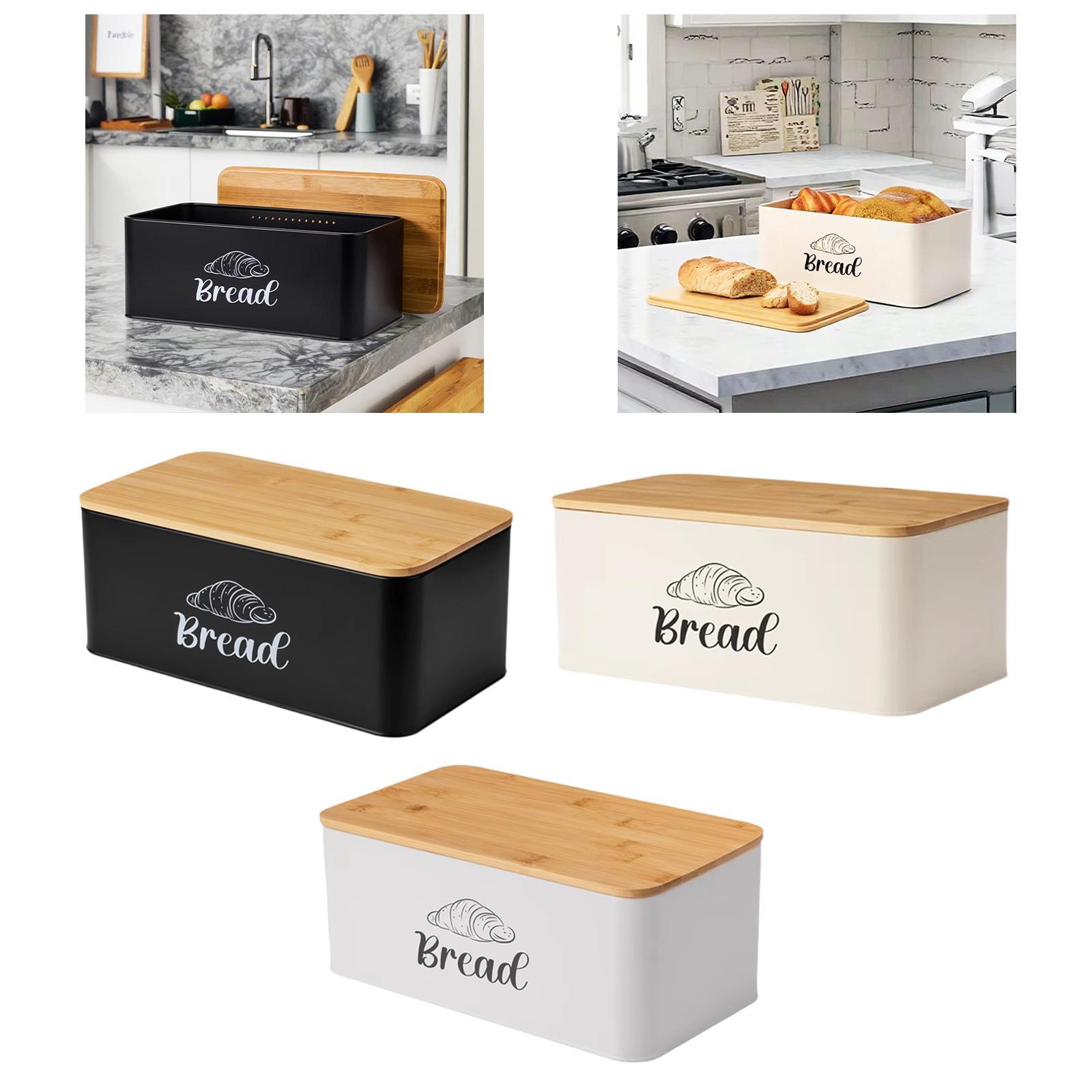 Bread Box for Kitchen Countert - đánh giá và giá Kitchen Baking Pantry