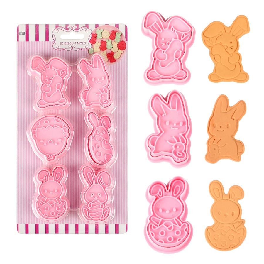 6pcs/Set Easter Bunny Cookie C - đánh giá và giá Kitchen Accessories For Baking