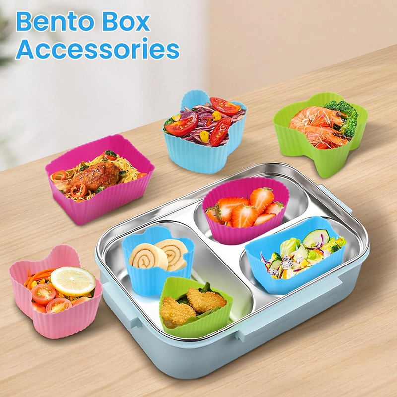 8PCS Silicone Lunch Box Divide - đánh giá và giá Kitchen Accessories For Baking