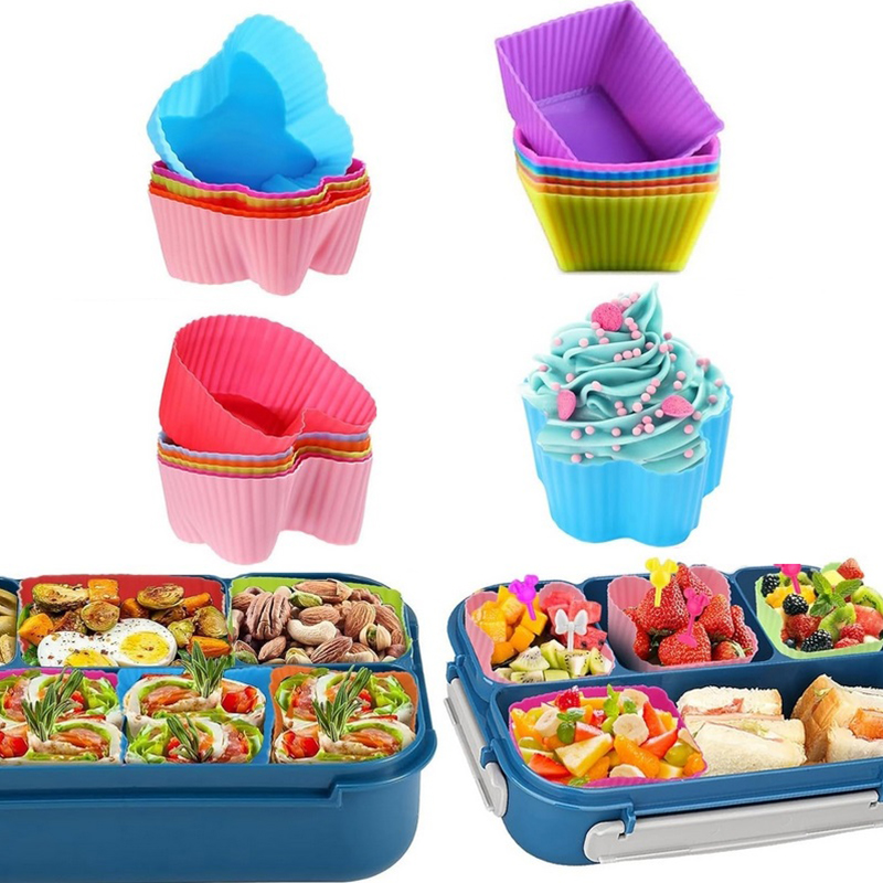 8PCS Silicone Lunch Box Divide - đánh giá và giá Kitchen Accessories For Baking