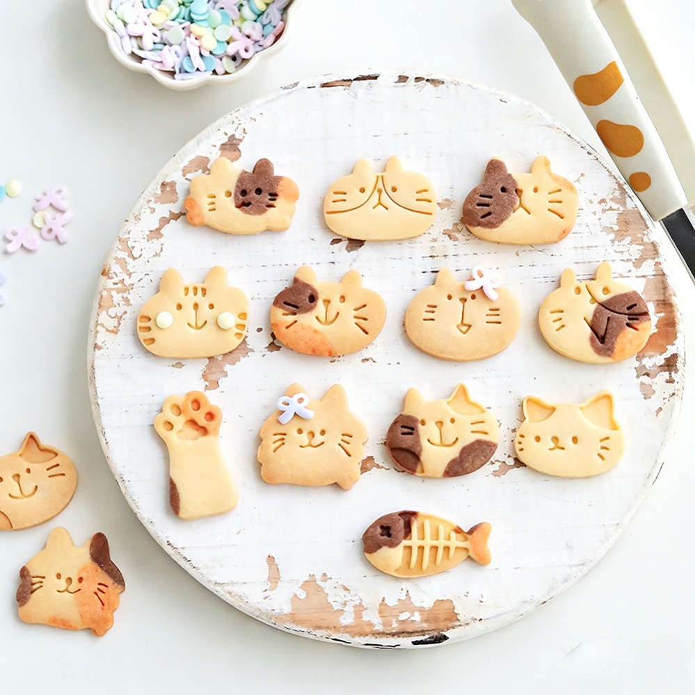 Cute Kitten DIY Stamp Cookie C - đánh giá và giá Kitchen Accessories For Baking