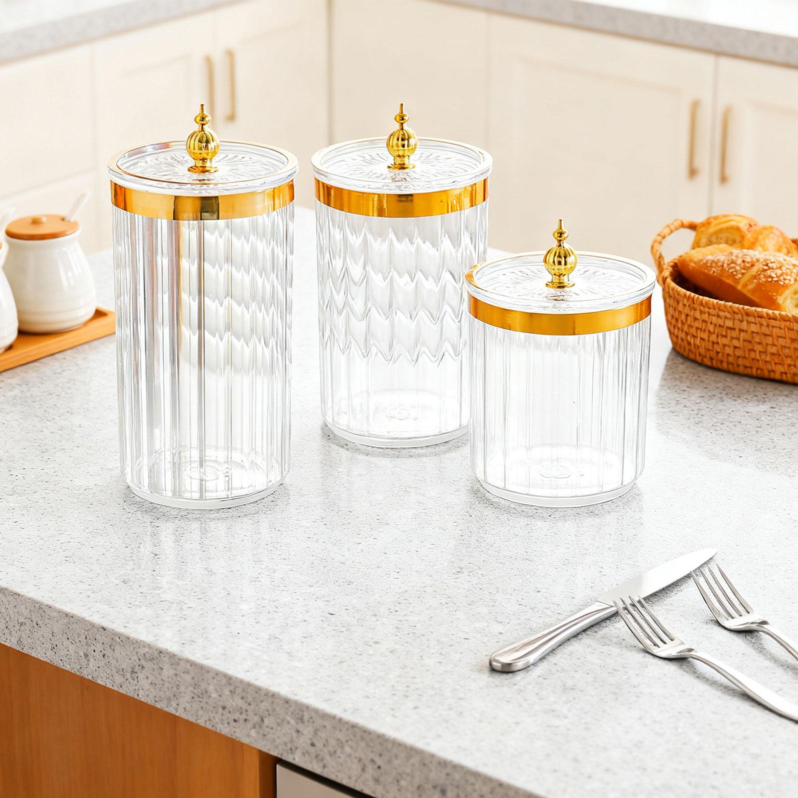 Airtight Transparent Storage J - đánh giá và giá Kitchen Baking Pantry