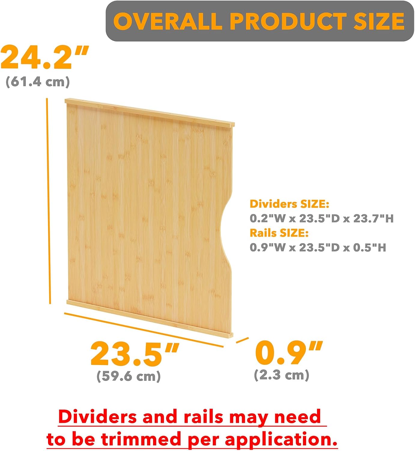 10 Pack Bamboo Tray Dividers f - đánh giá và giá Kitchen Baking Pantry